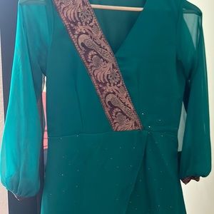 Upcycled saree dress 👗